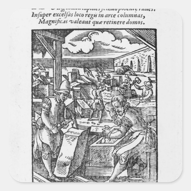 Adesivo Quadrado O pedra-cortador (Frente)