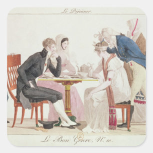 Adesivo Quadrado O pequeno almoço, 'do Bon Genre