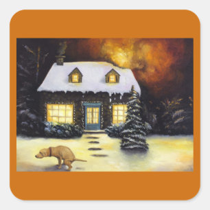 Adesivo Quadrado O pesadelo o mais mau de Kinkade