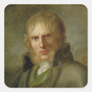 Adesivo Quadrado O pintor Caspar David Friedrich
