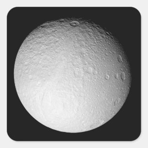 Adesivo Quadrado O Polo Sul da Lua de Saturno Tethys