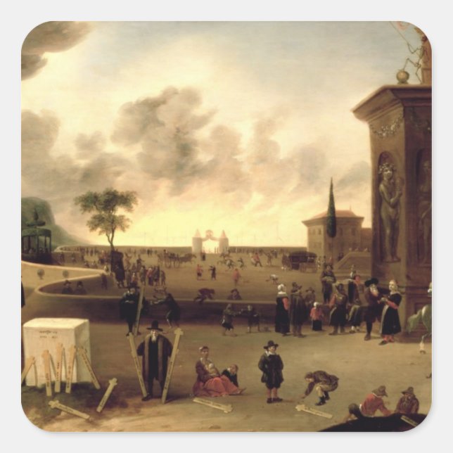 Adesivo Quadrado O Portão Estreito para o Céu (Frente)