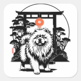 Adesivo Quadrado O PORTO DA LUA Chow