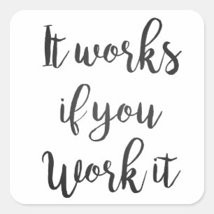 Adesivo Quadrado O presente das citações da recuperação da etap