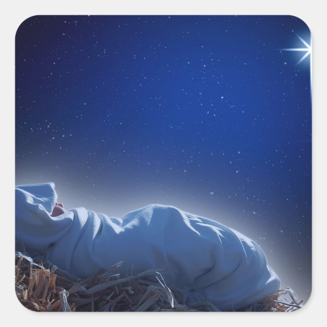 Adesivo Quadrado O presente do Natal (Frente)