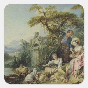 Adesivo Quadrado O presente do pastor ou, o ninho