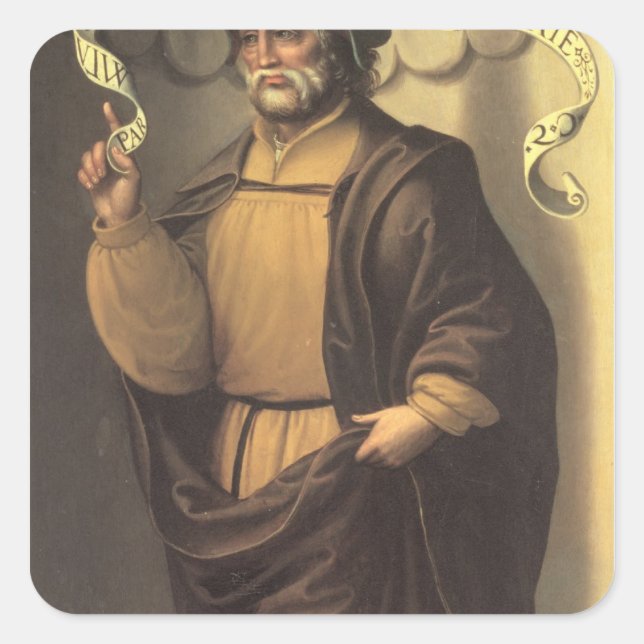 Adesivo Quadrado O Profeta Isaiah (Frente)