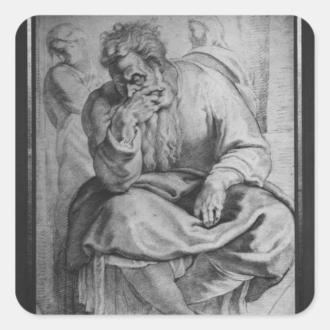 Adesivo Quadrado O Profeta Jeremiah (Frente)