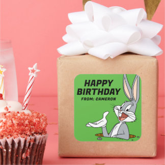 Adesivo Quadrado O QUE HÁ COM OS INSETOS DOC?™ BUNNY™ | Feliz Anive