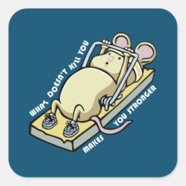 Adesivo Quadrado O que não matar você te torna mais forte