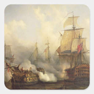 Adesivo Quadrado O Redoutable em Trafalgar, o 21 de outubro de 1805