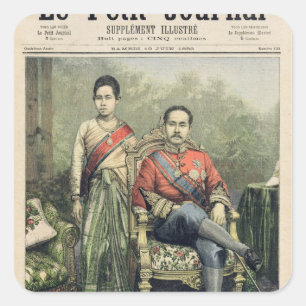 Adesivo Quadrado O Rei e a Rainha de Sião