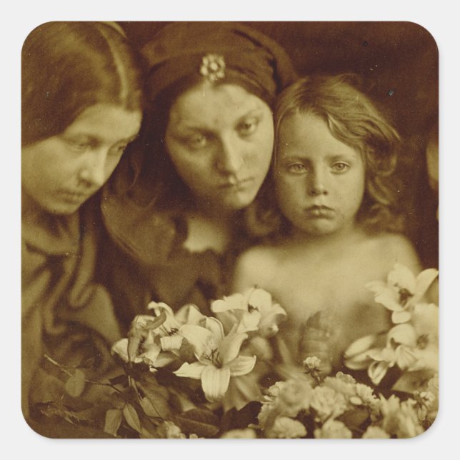 Adesivo Quadrado O retorno após três dias, c.1865 (foto sepia) (Frente)