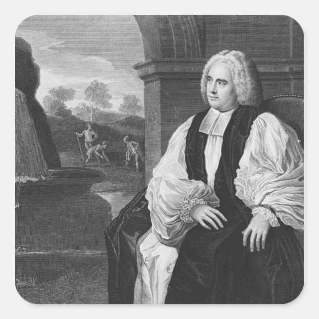 Adesivo Quadrado O Reverendo Direito George Berkeley (Frente)