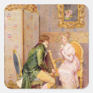 Adesivo Quadrado O rosa