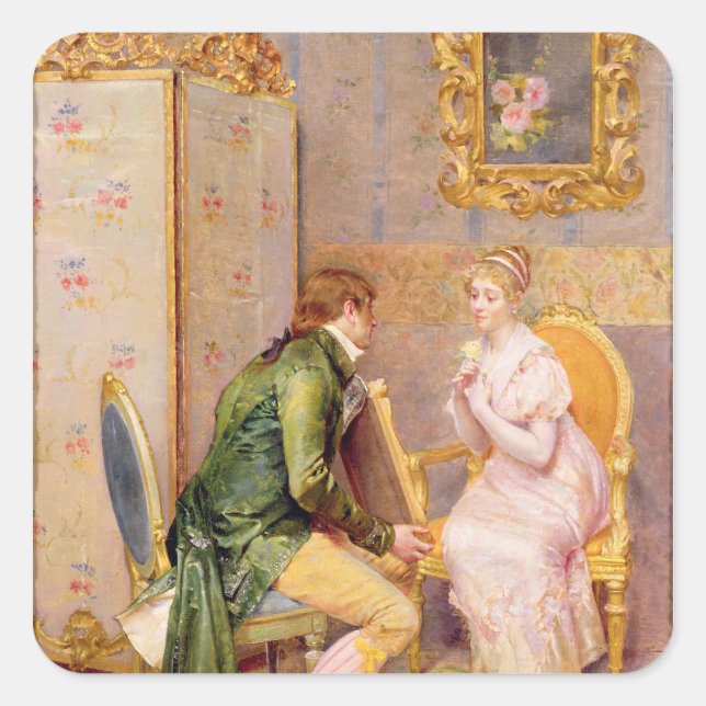 ADESIVO QUADRADO O ROSA (Frente)