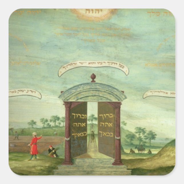 Adesivo Quadrado O Sacrifício de Isaac (Frente)