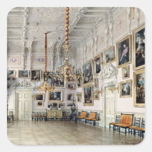 Adesivo Quadrado O salão de dança na casa de Bezborodko da contag