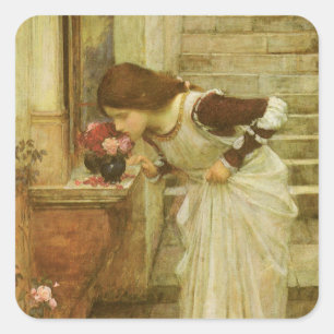 Adesivo Quadrado O santuário de John William Waterhouse
