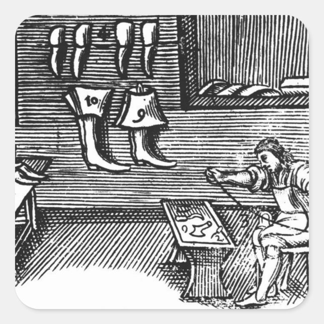 Adesivo Quadrado O Sapateiro (Frente)