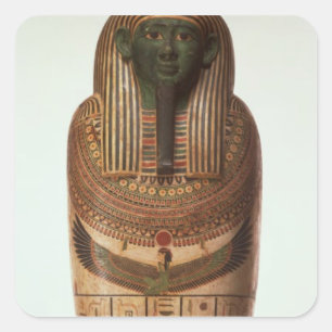 Adesivo Quadrado O sarcófago de Psamtik I (664-610 a.C.) Atrasado p