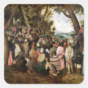 Adesivo Quadrado O sermão de St John o baptista