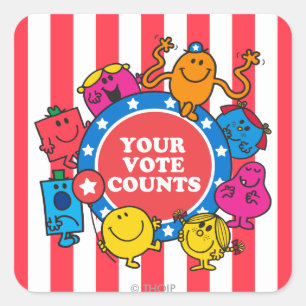 Adesivo Quadrado O Seu Número De Votos!