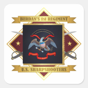Adesivo Quadrado ø Sharpshooters dos E.U.