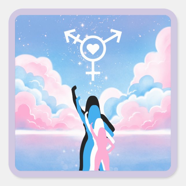 Adesivo Quadrado O Sinal Trans (Frente)