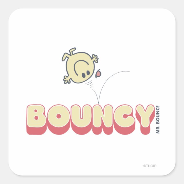 Adesivo Quadrado O Sr. Bunt Está A Bater Na Cabeça (Frente)