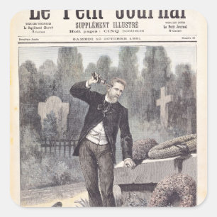 Adesivo Quadrado O suicídio do general Georges Ernest