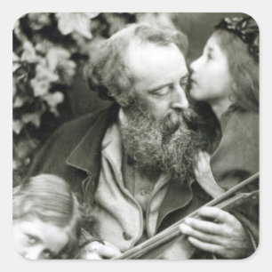 Adesivo Quadrado O sussurro do rosa