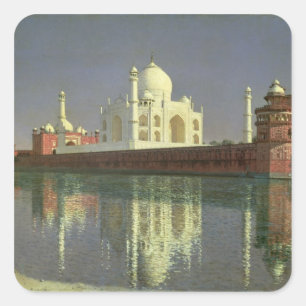 Adesivo Quadrado O Taj Mahal, 1874-76