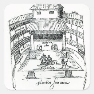 Adesivo Quadrado O teatro da cisne, Southwark