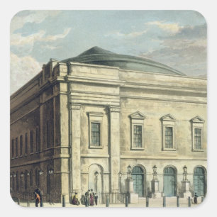 Adesivo Quadrado O teatro real, pista de Drury, em Londres,