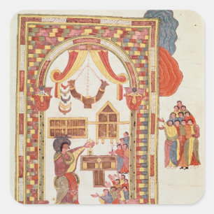 Adesivo Quadrado O templo de Jerusalem da "bíblia