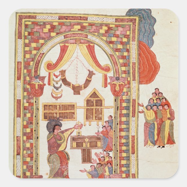 Adesivo Quadrado O Templo de Jerusalém da "Bíblia (Frente)