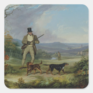 Adesivo Quadrado O tiro da tarde