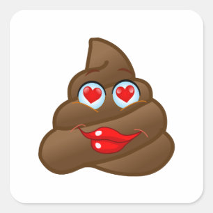 Adesivo Quadrado O tombadilho Emoji do amor enfrenta!