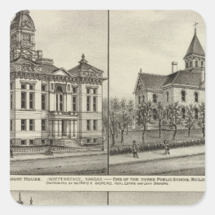 Adesivo Quadrado O tribunal, Kansas