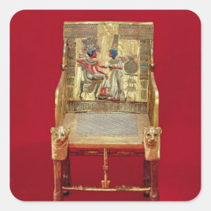 Adesivo Quadrado O trono, do Tumba de Tutankhamun