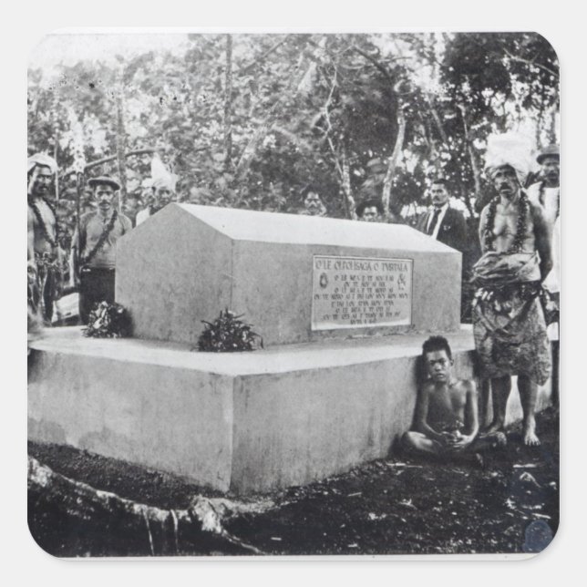 Adesivo Quadrado O Tumba de Tusitala (Frente)