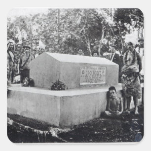 Adesivo Quadrado O túmulo de Tusitala