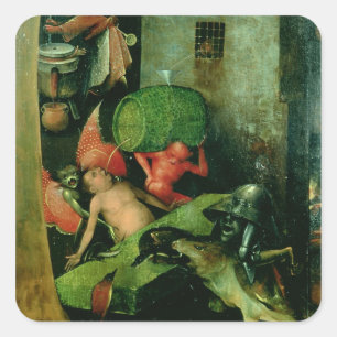 Adesivo Quadrado O último julgamento: Detalhe do barril