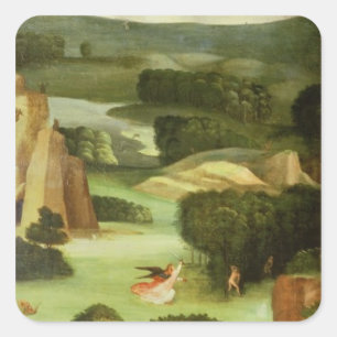 Adesivo Quadrado O último julgamento: Interior da esquerda