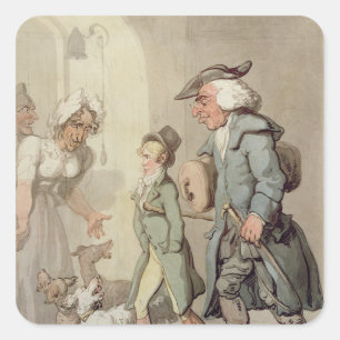 Adesivo Quadrado O urso e o líder do urso