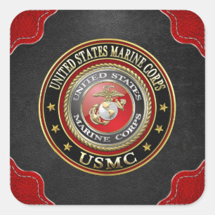 Adesivo Quadrado O USMC simboliza [edição especial] [3D]