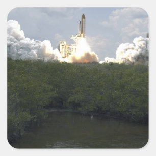 Adesivo Quadrado O vaivém espacial Atlantis tira 13