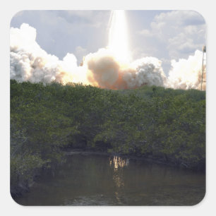 Adesivo Quadrado O vaivém espacial Atlantis tira 14