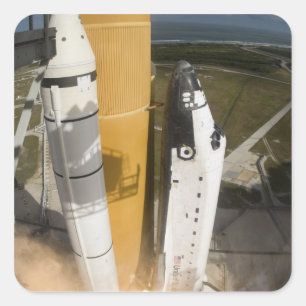 Adesivo Quadrado O vaivém espacial Atlantis tira 17